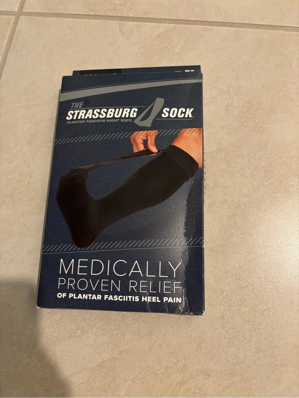 Strassburg Black Unisex Night Sock for Plantar Fasciitis Relief